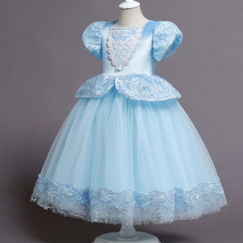 Rochie de prințesă albastră pentru fete Halloween Party Cosplay Costum Kids Princess Dress Up