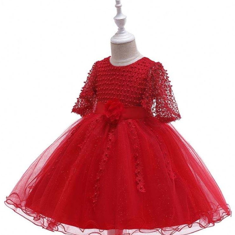 Baige Birthday Graice Girl Girls Rochie de petrecere de Crăciun pentru copii cu flori din dantelă boutique l5115