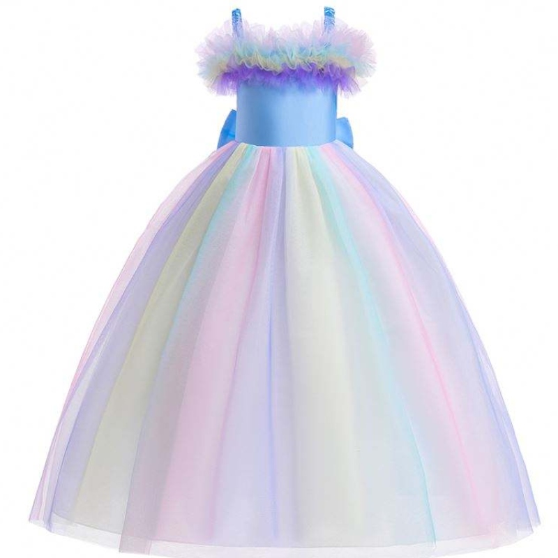 Rochie cu flori de unicorn denuntă pentru fetiță pentru copii \\ rochii lungi de tutu pentru ziua denaștere a fetelor