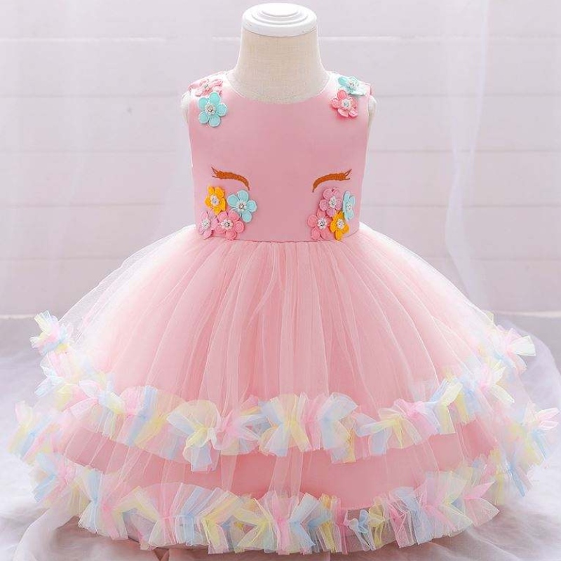 Baige Children Unicorn Party Princess Dress Up Flower Gilr Rochii pentru copii pentru copii