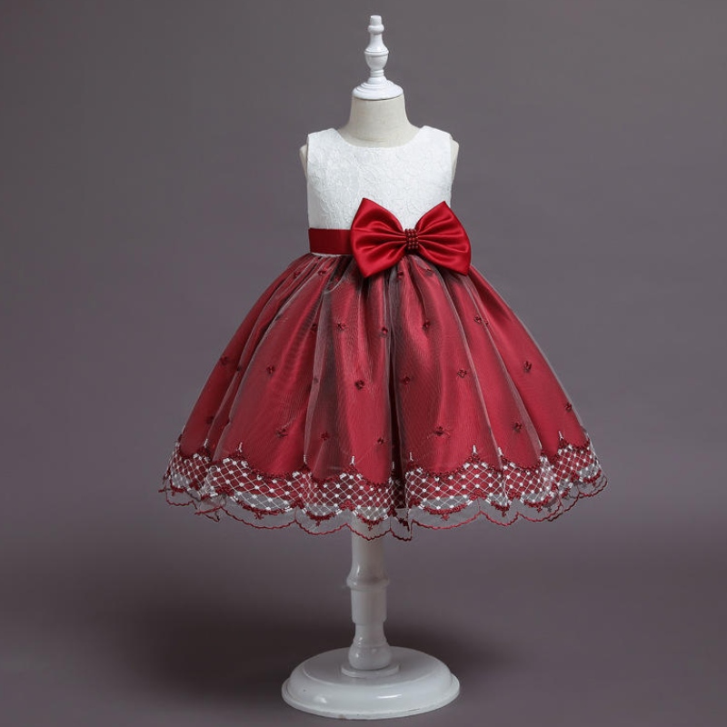 Copii \\ prințesa rochie cu flori rochie de fată ziua denaștere pufoasă fetiță costum