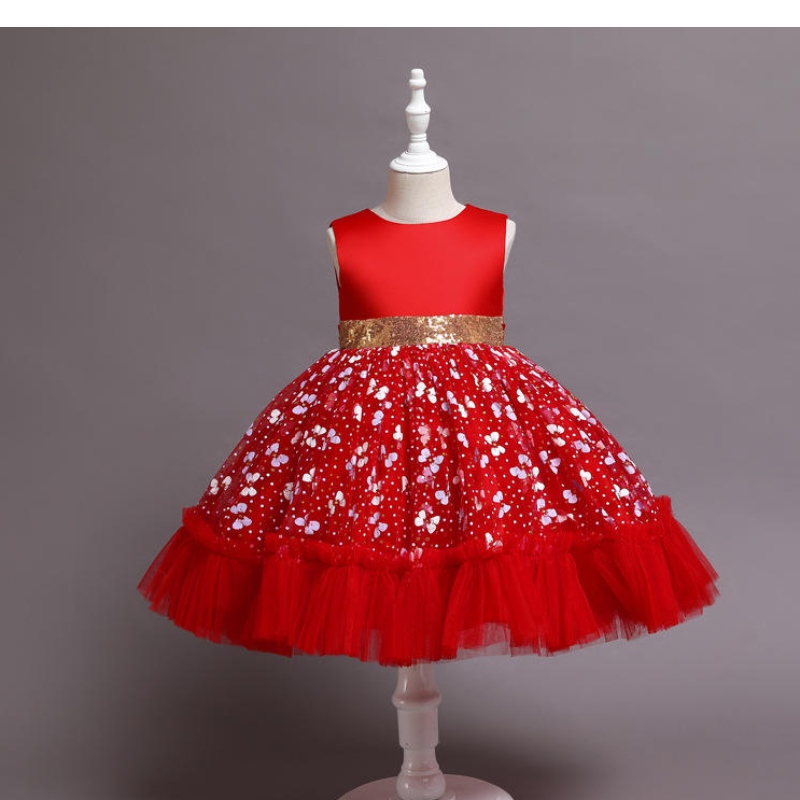 Copii Costum Costum Prințesă Rochii de mireasă pentru fete Flori pentru copii Rochie cadou de vacanță