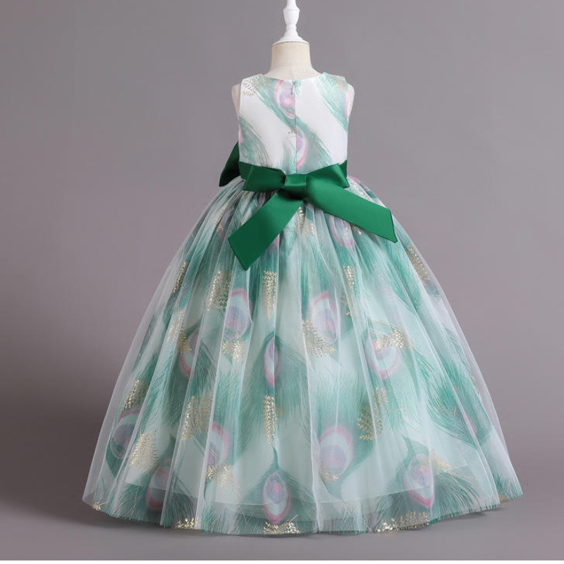 Rochie prințesă Copii Costum de petrecere denuntă formală pentru fete pentru copii rochie din piele rochii de vară