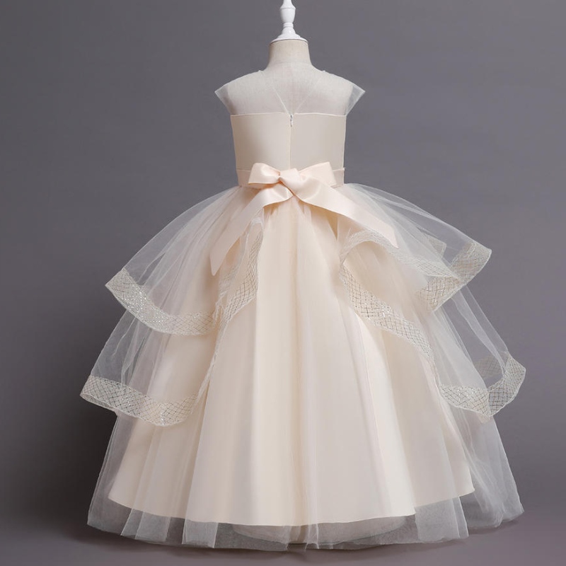 Rochii de tul pentru fete cu flori pentru adolescenți vintage de vară, fără mâneci, petrecere elegantă tutu vestidos pentru copii
