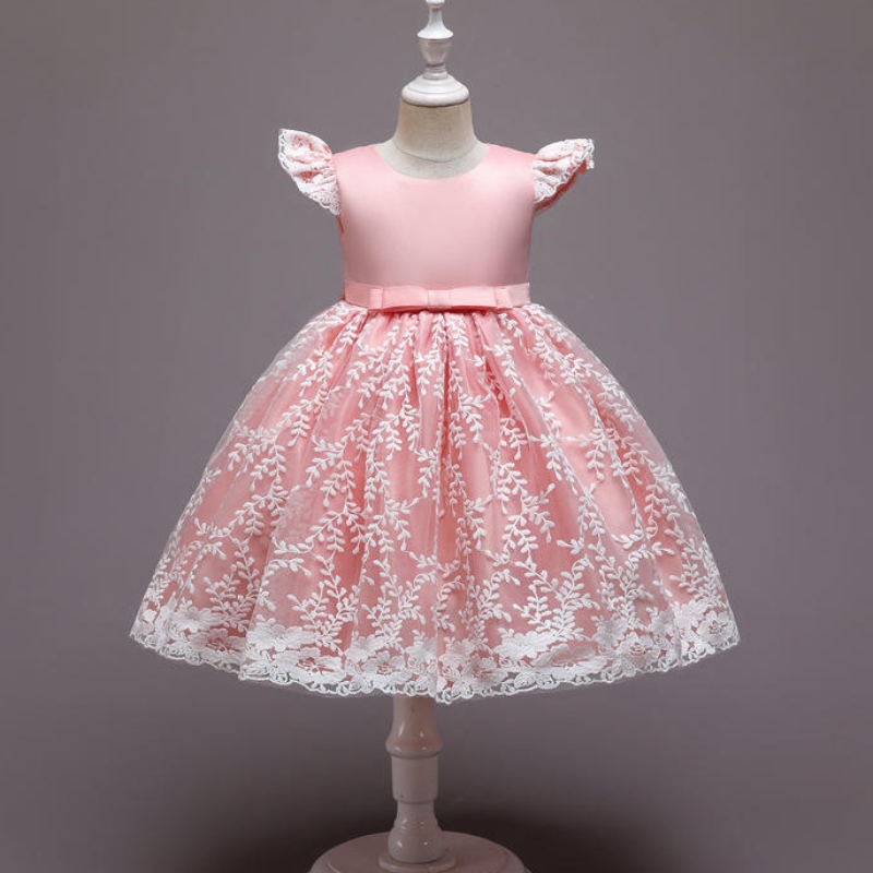 Rochie de prințesă a copiilor plasă puffy fustă de flori dansul pianului costum de pian