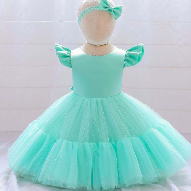 Baige New Fashion Flower Girl Rochie pentru bebeluși Petrecerenuntă Nuntă Prințesă Copii Rochii L2038XZ