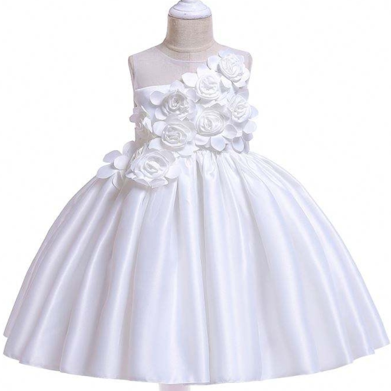 Rochie de bilă denuntă cu ridicata prințesa fetiței fetei de zi denaștere rochie de petrecere L5068