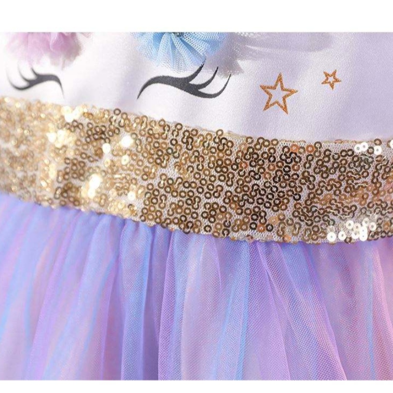 Baige unicorn tutu rochie de petrecere unicorn fată prințesă rochii costum