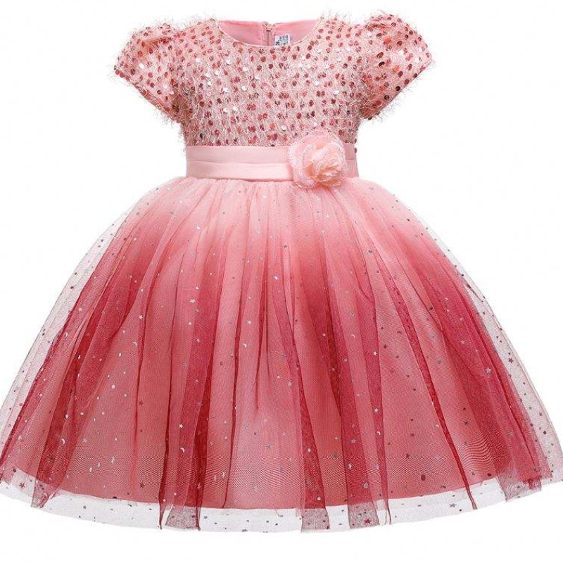 Baige New Design pentru fete rochie de tort Elegant seara formală pentru copii Rochii pentru fete L5160