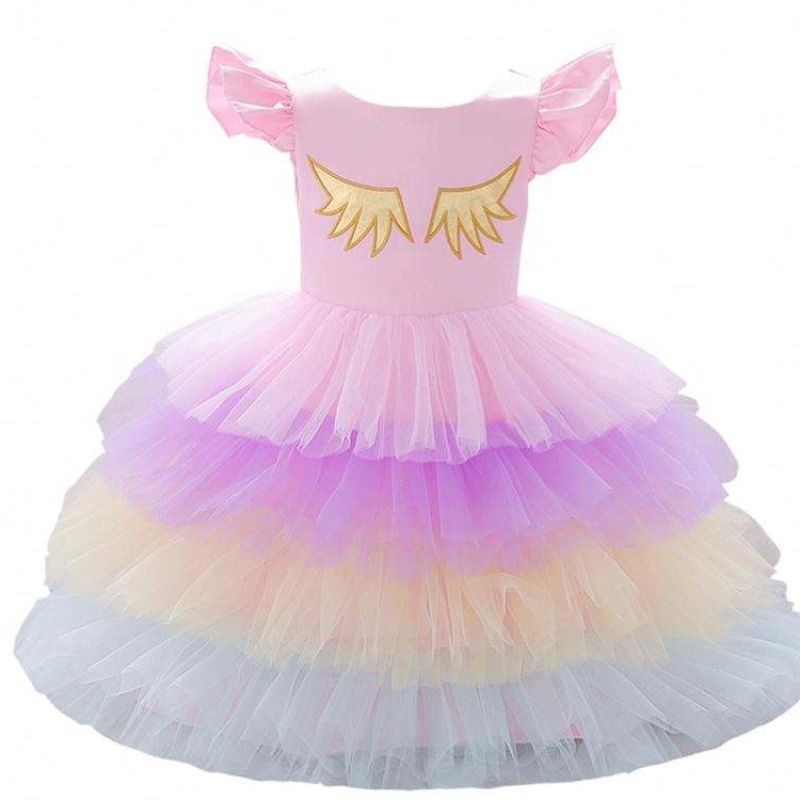2019 New Sosit Children Haine Fete fete unicorn stratificat Tutu Rochie cu îmbrăcăminte gratuită DJS011
