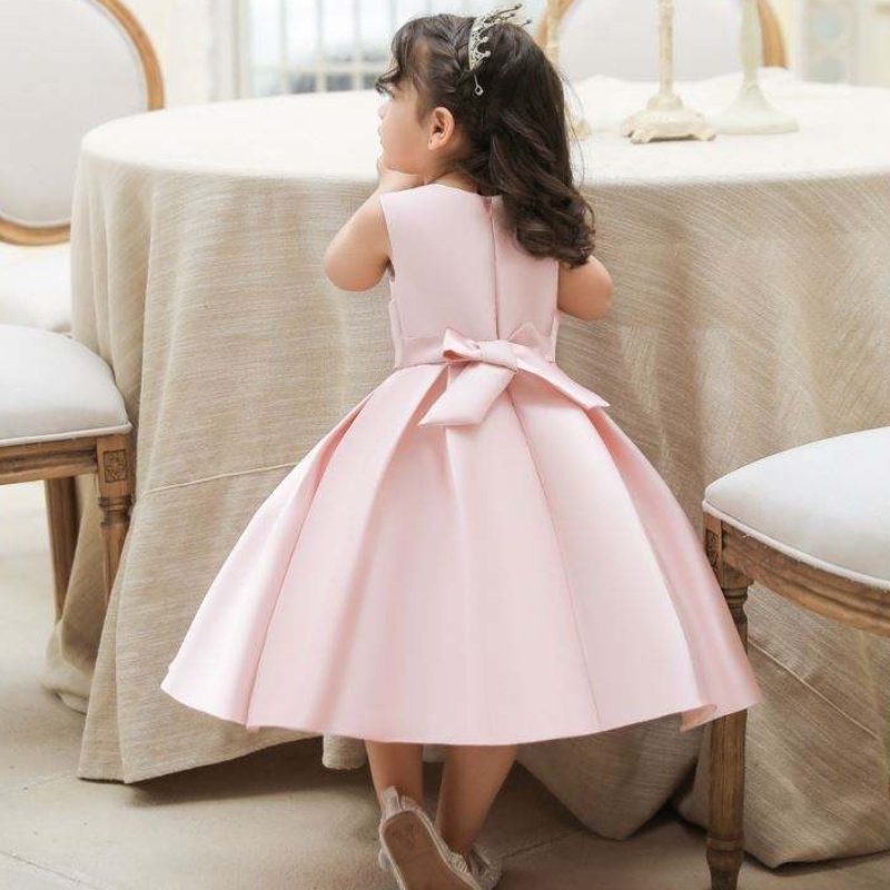 Baige Toddler Girl Girl Rochie de Paște, fără mâneci, rochii de prințese casual, ținute de vară rochie de petrecere