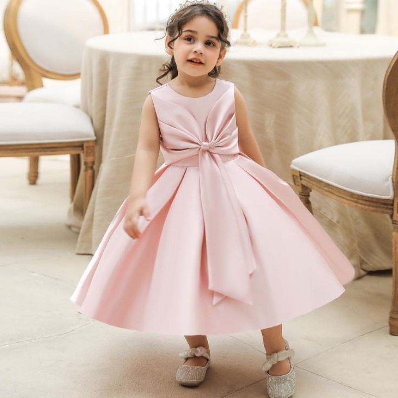 Baige Toddler Girl Girl Rochie de Paște, fără mâneci, rochii de prințese casual, ținute de vară rochie de petrecere