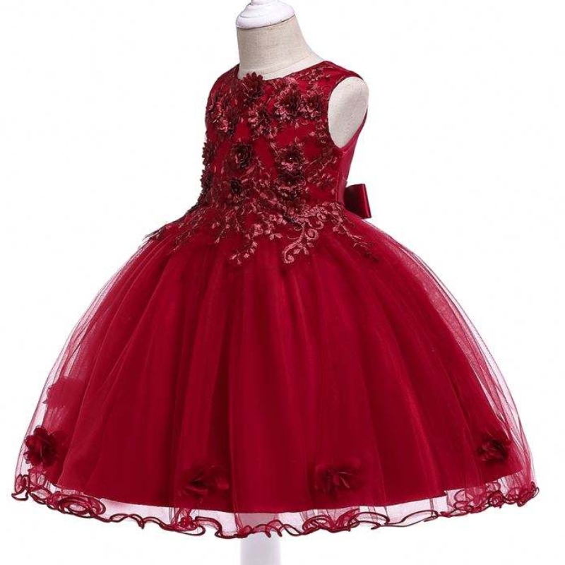 Baige High End Copii Rochie Puffy Sequin Fairy Princess Floare Fată rochie din Tulle pentru fete