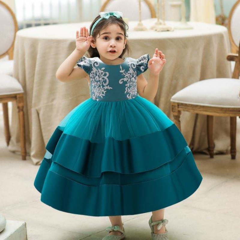 Baige Fashion Flower Flowline Copii Părinte îmbrăcăminte Purtați Copii Floral pentru copii Boutique pentru fată 0-2 ani