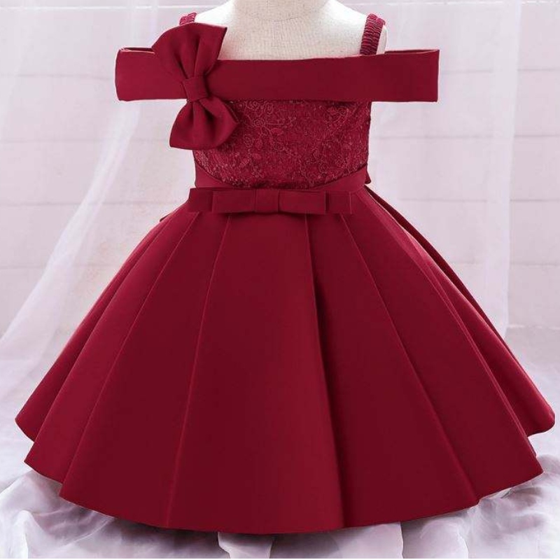 Rochie de petrecere cu ridicata cu ridicata pentru bebeluși rochie de petrecere denaștere de vară în afara umerilor L1959xz