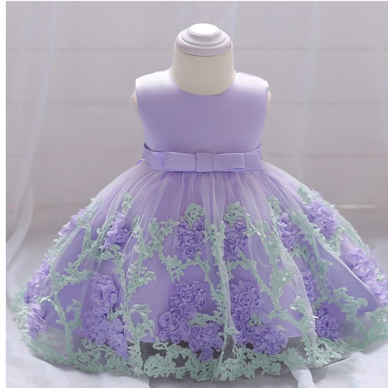 Baige Children Party Fashion Party pentru copii Părtare Purtați Flower Girl Rochie pentru copii 0-2 ani