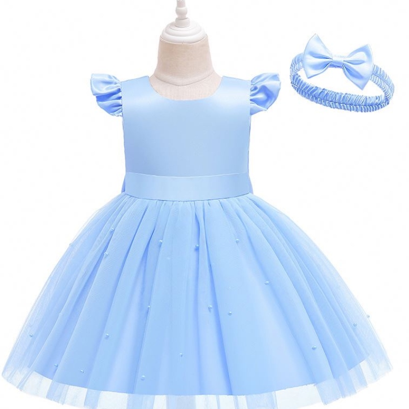 Baige New Kids Frocks Designs Boutique Copii Rochii de ziua denaștere pentru fete Party Western Western D0760