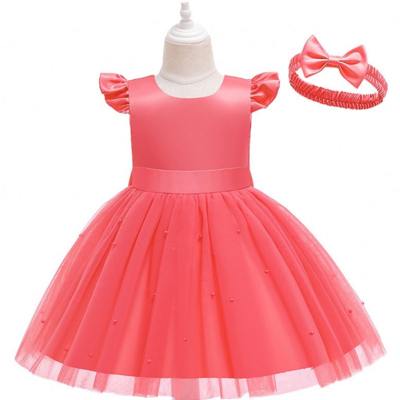 Baige New Kids Frocks Designs Boutique Copii Rochii de ziua denaștere pentru fete Party Western Western D0760