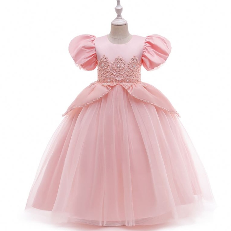 Baige New Style Rochii roz pentru copii Searanuntă prințesă rochie de petrecere drăguță costum de rochie de flori denaștere pentru fete LP-262