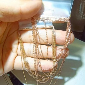 18k/14k/10k/9k DIY Gold Colier gata de expediere