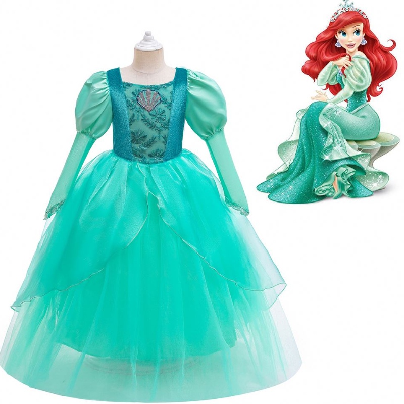 Baige Kids Girl Sirel Ariel Princess Rochie pentru copii fetiță Costum de Halloween Costum de Crăciun rochie rapunzel rochie
