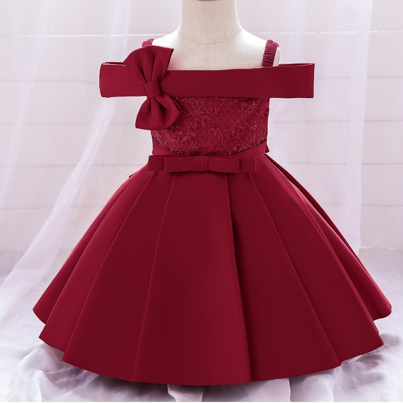 Rochie prințesă a copiilor cu un umăr cu dantelă pentru fete pentru copii rochie pentru copii rochie