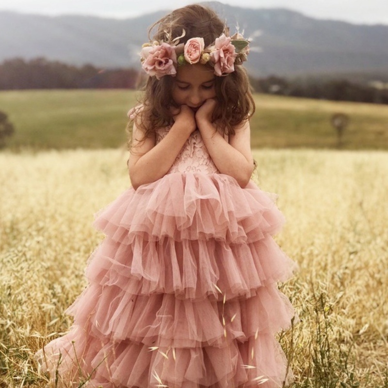 Rochie de vară fetiță pentru copii rochie de petrecere denaștere prințesă dantelă sling tutu rochii pentru copii denuntă