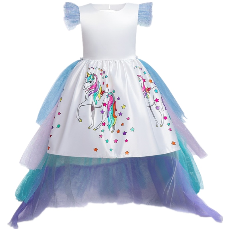 Rochie unicorn pentru fete pentru petreceri denuntă rochie pentru copii pentru copii