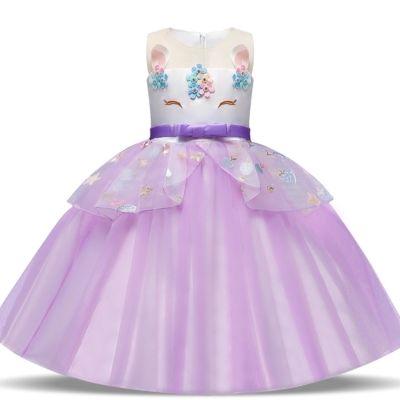 Rochie unicorn pentru fete pentru petreceri denuntă rochie pentru copii pentru copii
