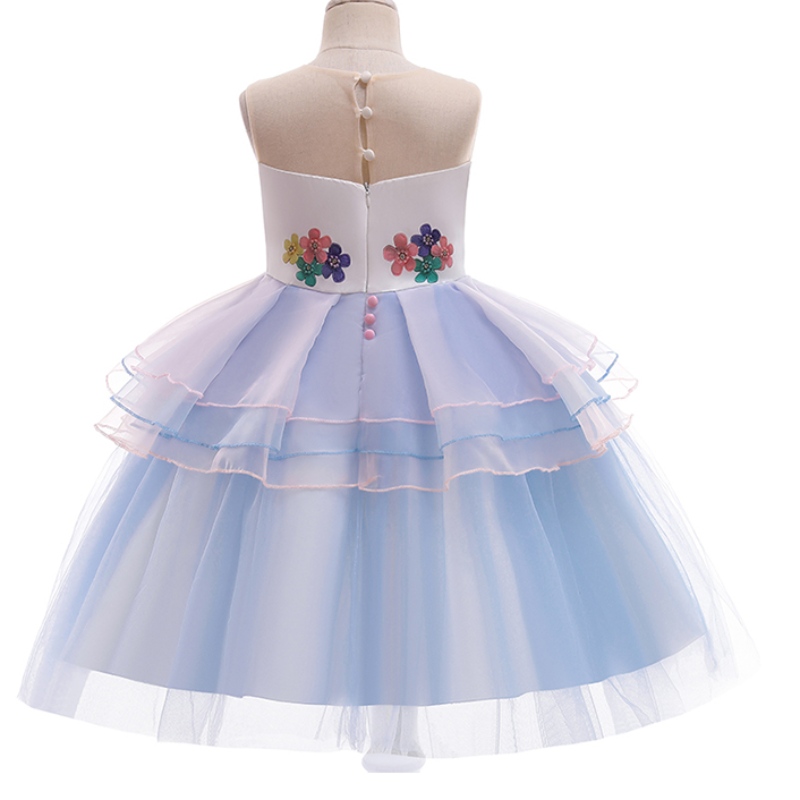 ANSOO KID PENTRU TODDLER Fată Bilă denaștere Costum Costum Rainbow Unicorn Fluffy Stratul Tulle Tutu Tutu pentru fată