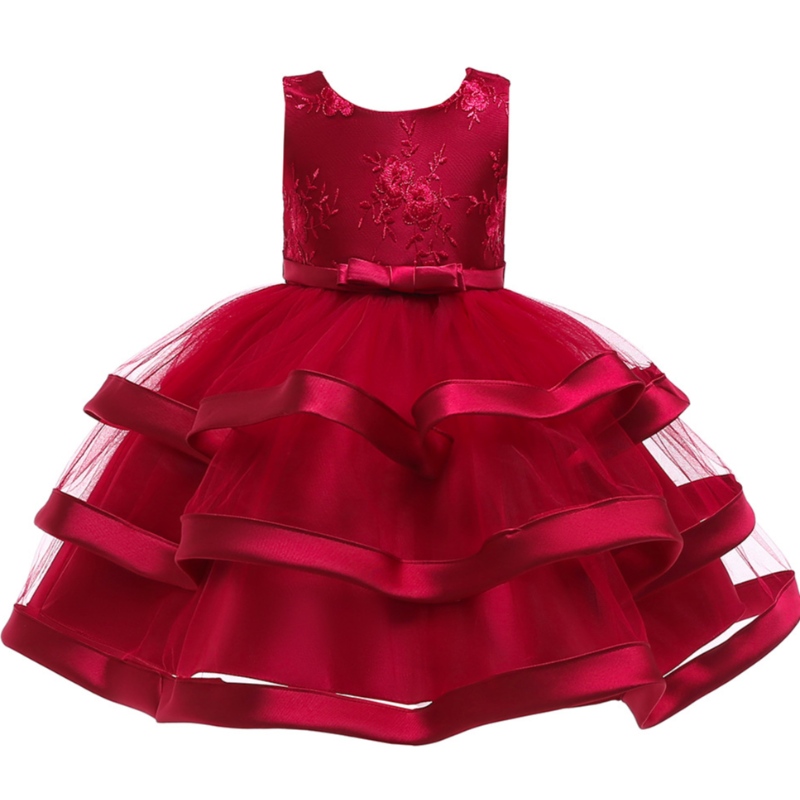 Rochie de mireasă pentru fetiță rochie de petrecere denaștere minunată rochii de tutu fără mâneci pentru fete de 2-12 ani