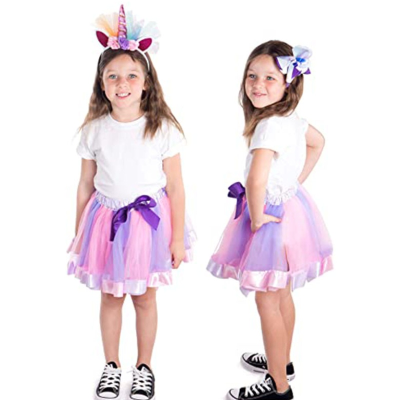 Fete europene și americane Tutu fustă unicorn set de bandă de balet costum de rochie de balet