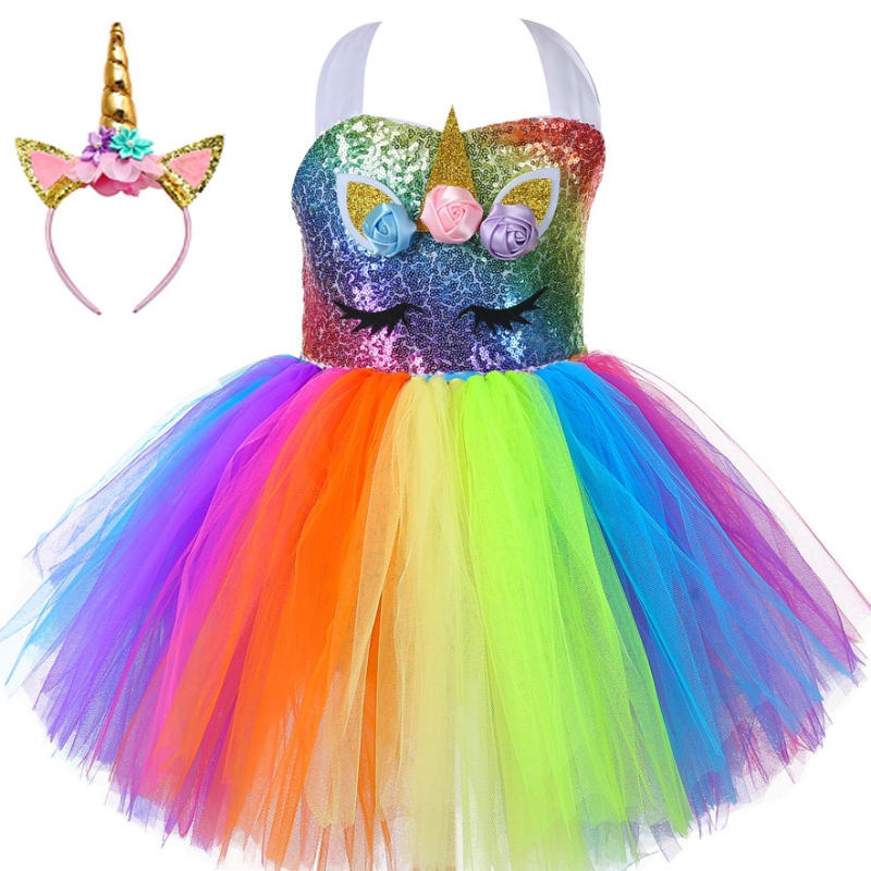 Rochie de petrecere unicornă pentru copii