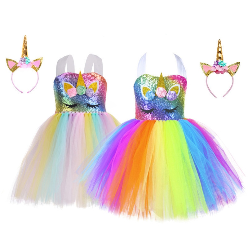 Rochie de petrecere unicornă pentru copii