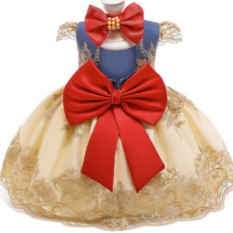 Rochie de petrecere imprimată cu flori de fată elegantă rochie de bilă de rochie de bilă de broderie