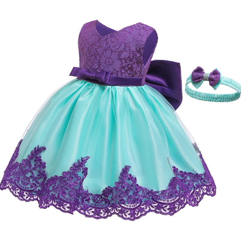 Rochie de fată cu flori copii rochie de mireasă rochie de vară rochie prințesă cu bandă