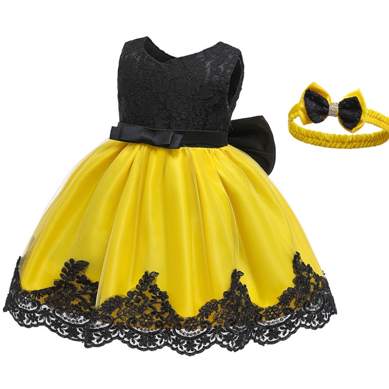 Rochie de fată cu flori copii rochie de mireasă rochie de vară rochie prințesă cu bandă