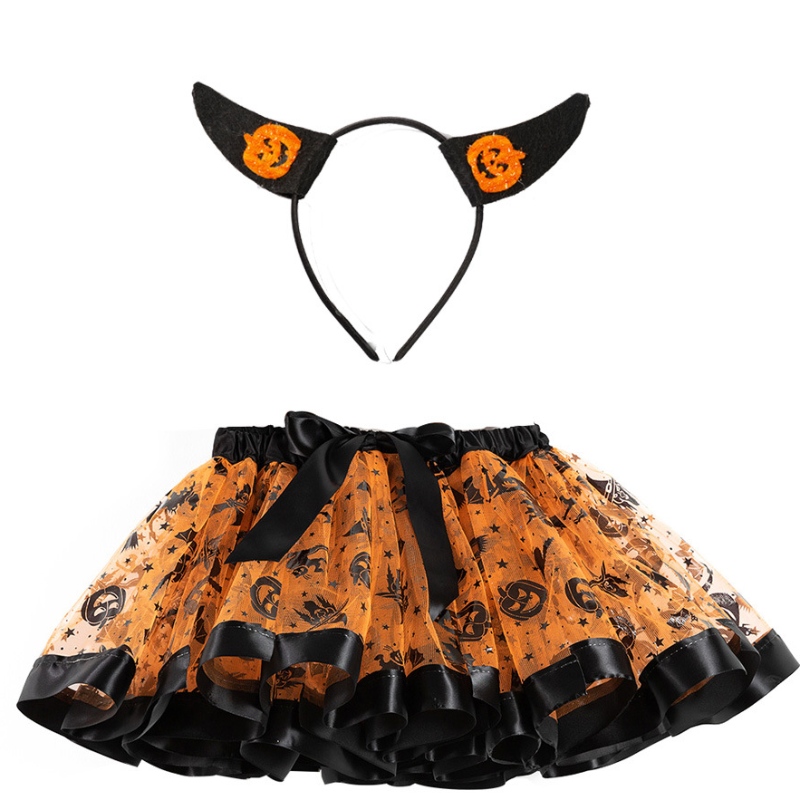 Rochie de petrecere a ariilor de aur polka dot Halloween fete Tutu Skir