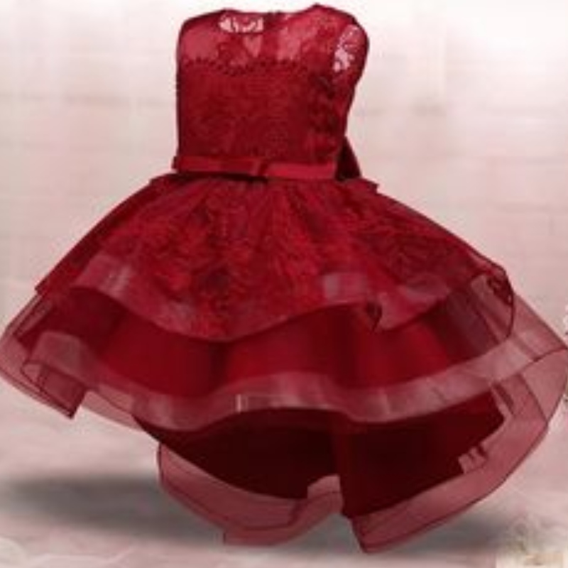 Fete de Crăciun prințesă rochie pentru copii din dantelă rochii de flori pentru copii Copii pentrununtă petrecere de seară rochie de annou costum