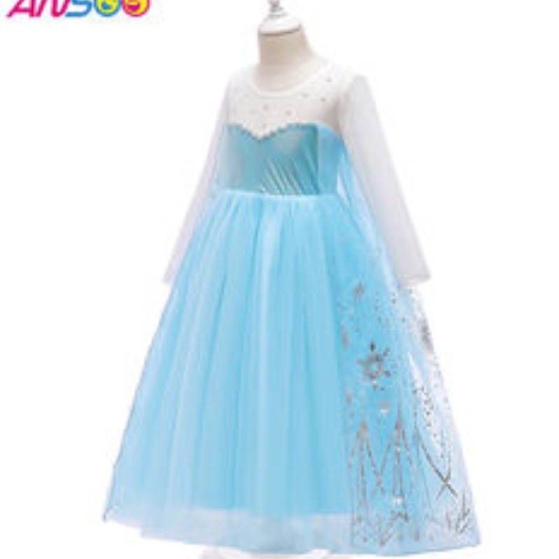 Ansoo 2022 Fete Elsa Prințesa Costume pentru petreceri denaștere Dress Up Fancy Halloween Cosplay Costum