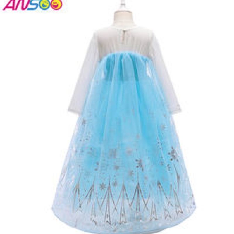 Ansoo 2022 Fete Elsa Prințesa Costume pentru petreceri denaștere Dress Up Fancy Halloween Cosplay Costum