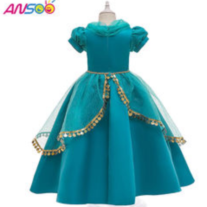 Rochie de copii ansoo fantezienou -sosire din dantelă modele de vedetă pentru copii minunate copii pentru prima zi denaștere prințesă persană