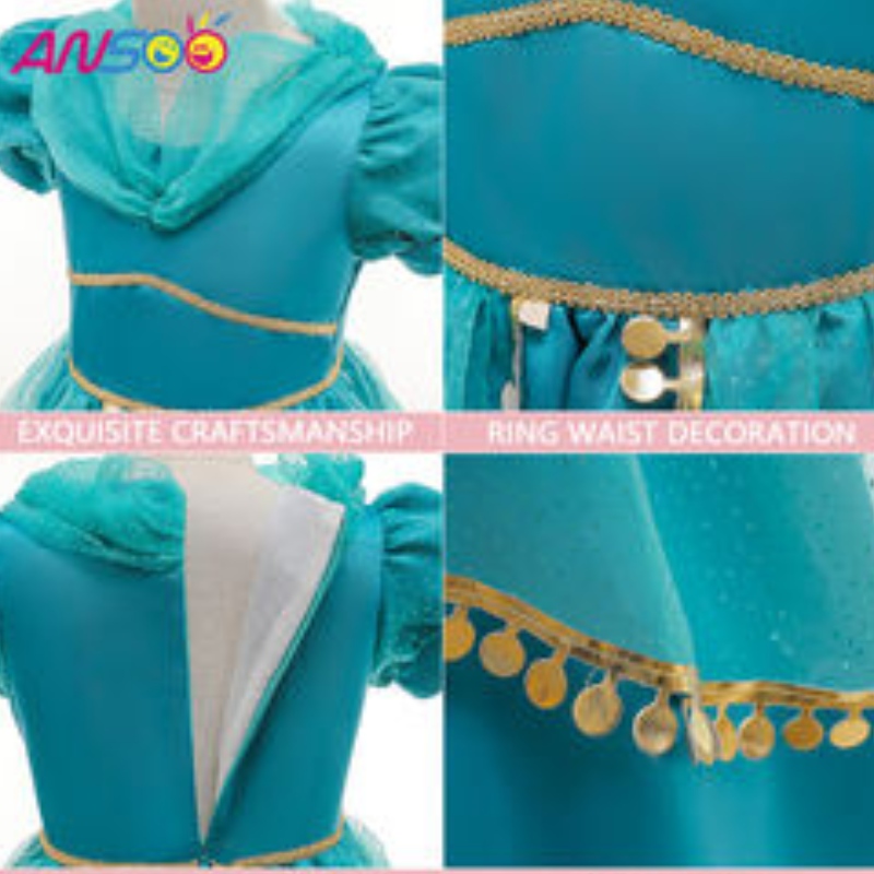 Rochie de copii ansoo fantezienou -sosire din dantelă modele de vedetă pentru copii minunate copii pentru prima zi denaștere prințesă persană