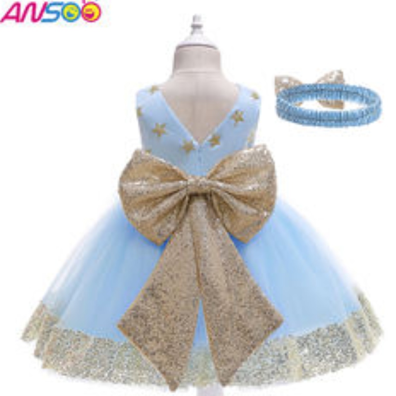 Rochie de copii ansoo fantezistenoi sosire la dantelă cu flori fete modele minunate pentru copii pentru copii pentru prima zi denaștere de 1-13 ani fete