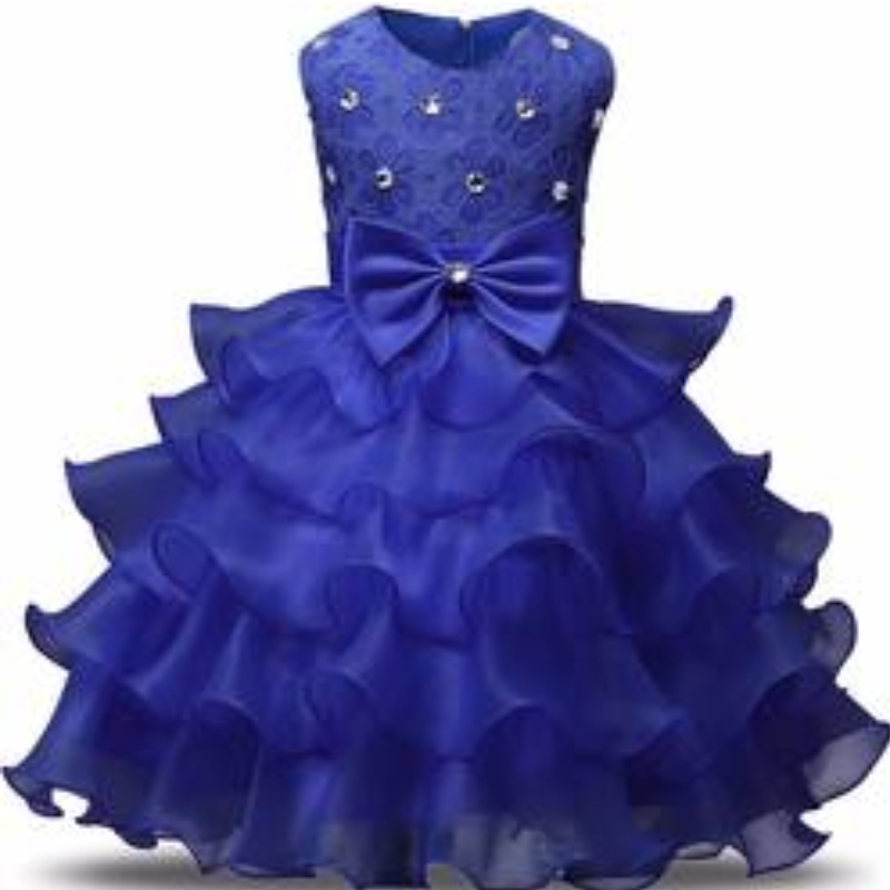 Fete fete din dantelă tutu floare prințesă rochie pentru copii 1 2 ani denaștere rochie de minge pentru copii