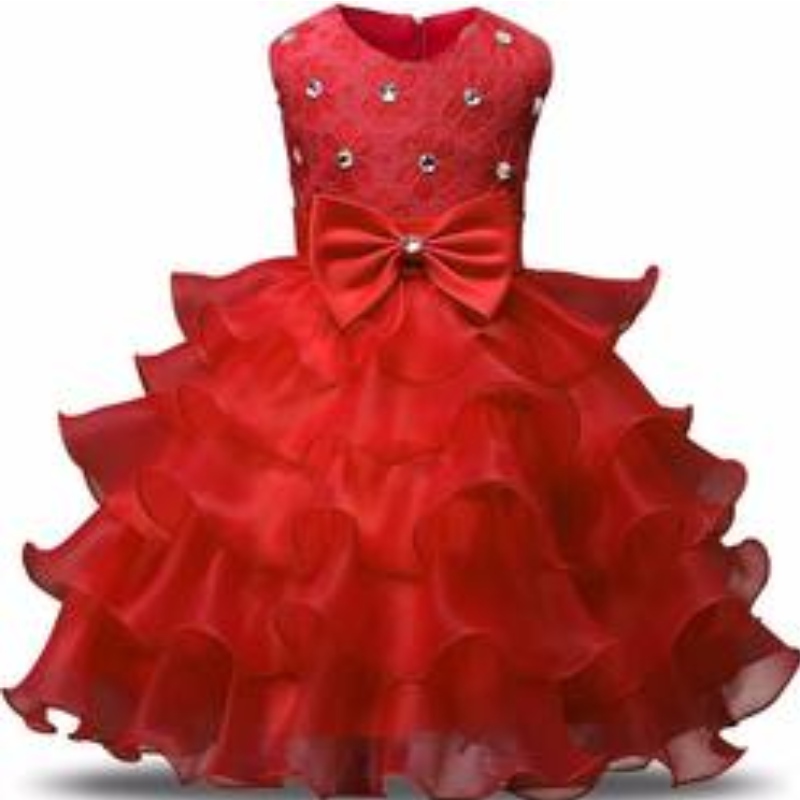 Fete fete din dantelă tutu floare prințesă rochie pentru copii 1 2 ani denaștere rochie de minge pentru copii