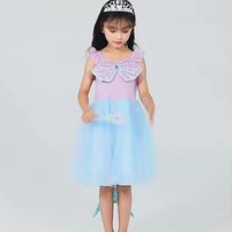 Ansoo Drop Shipping Girls Rochie pentru copii Copii pentru copii Tutu Pageant Rochii din dantelă pentru rochie pentru fete cu flori cu bandă de cap