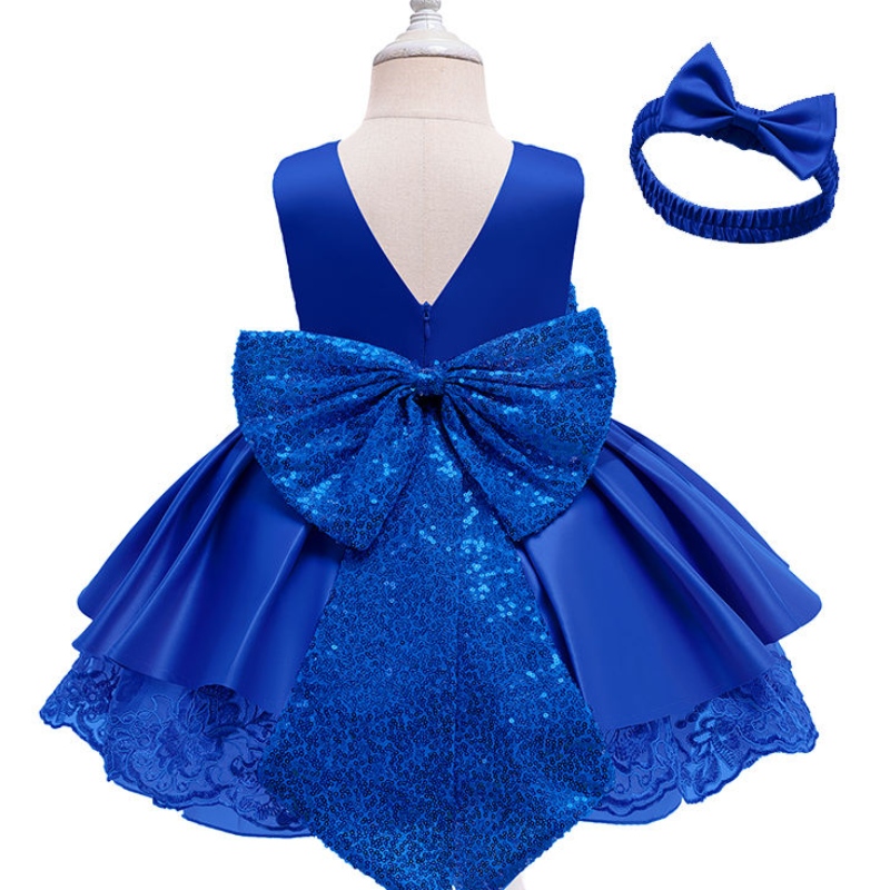 En-gros personalizat O-Neck A-Line pentru bebeluși fără mâneci haine pentru fete fete boutique rochie de petrecere