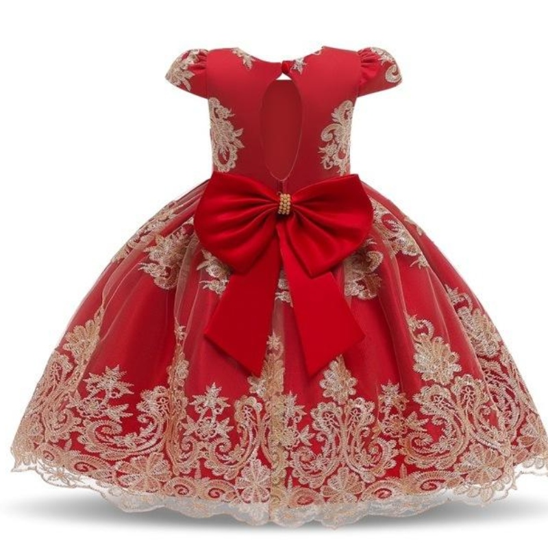 2022 NOU brodate Tutu Tutu Prințesa Flowers Girls \\ rochii de petrecere 2-12 ani din dantelă rochii pentru fete de florinuntă