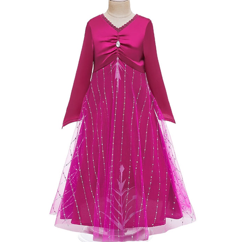 Ansoo Online Halloween Anna Elsa Costum pentru copii rochii Costume Girl Princess Fancy Rochie pentru 2-13 ani fete